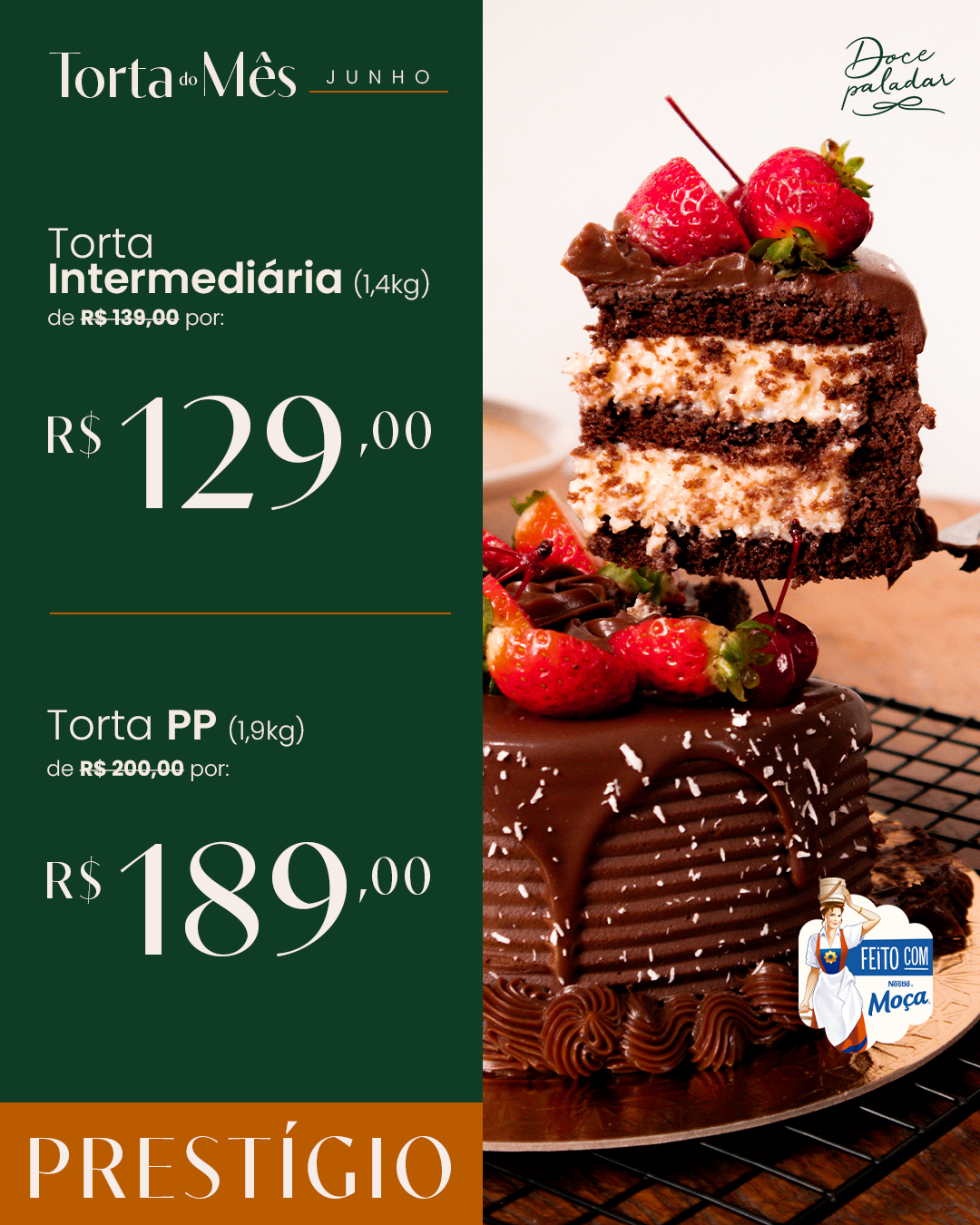 Doce Paladar - Torta do mês Junho2