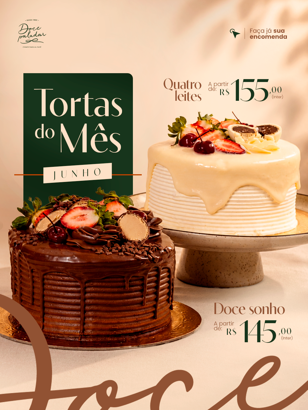 Doce Paladar - Torta do mês Junho
